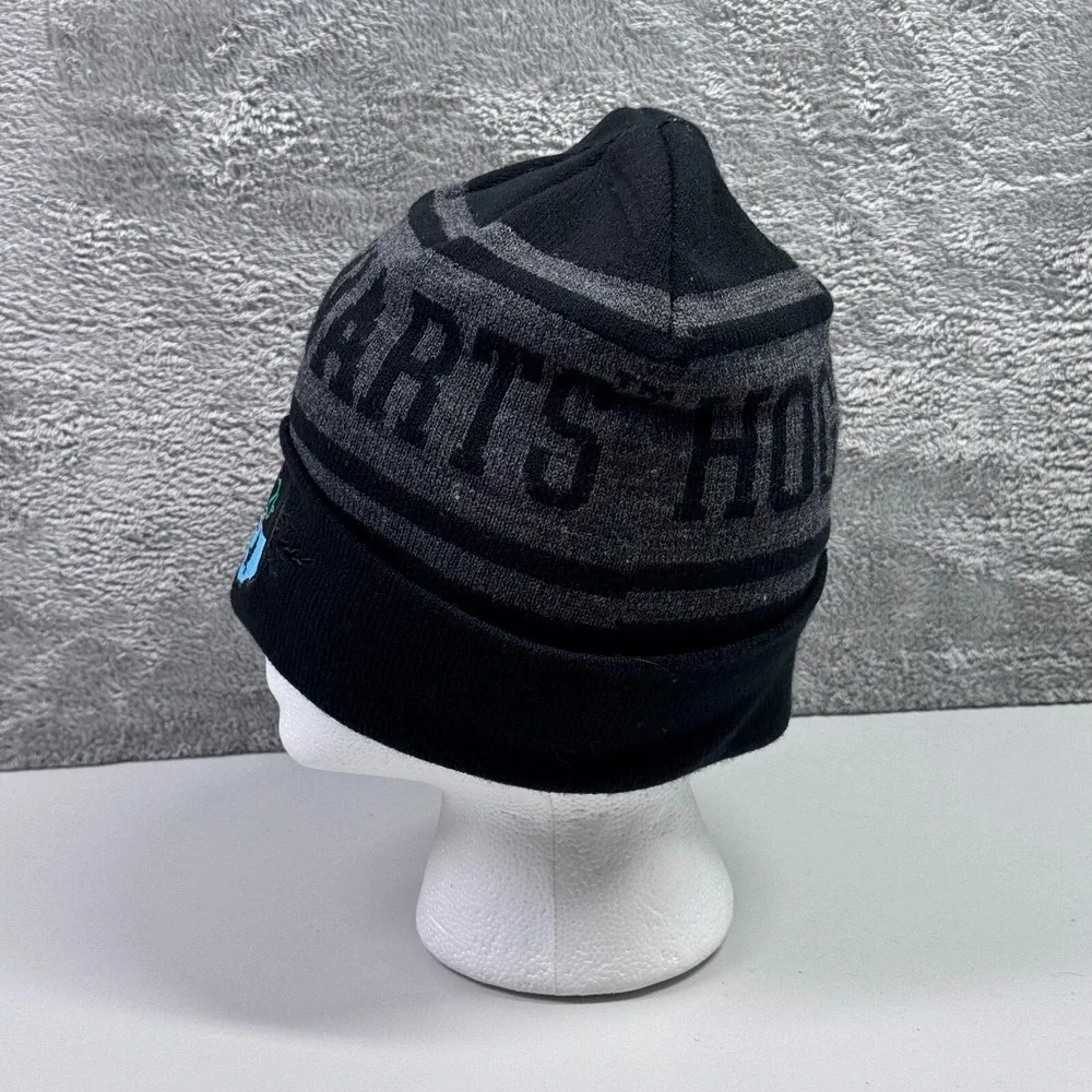 Harry Potter Beanie Hat Cap Boys One Size Black Gray Hogwarts TV Movie Youth